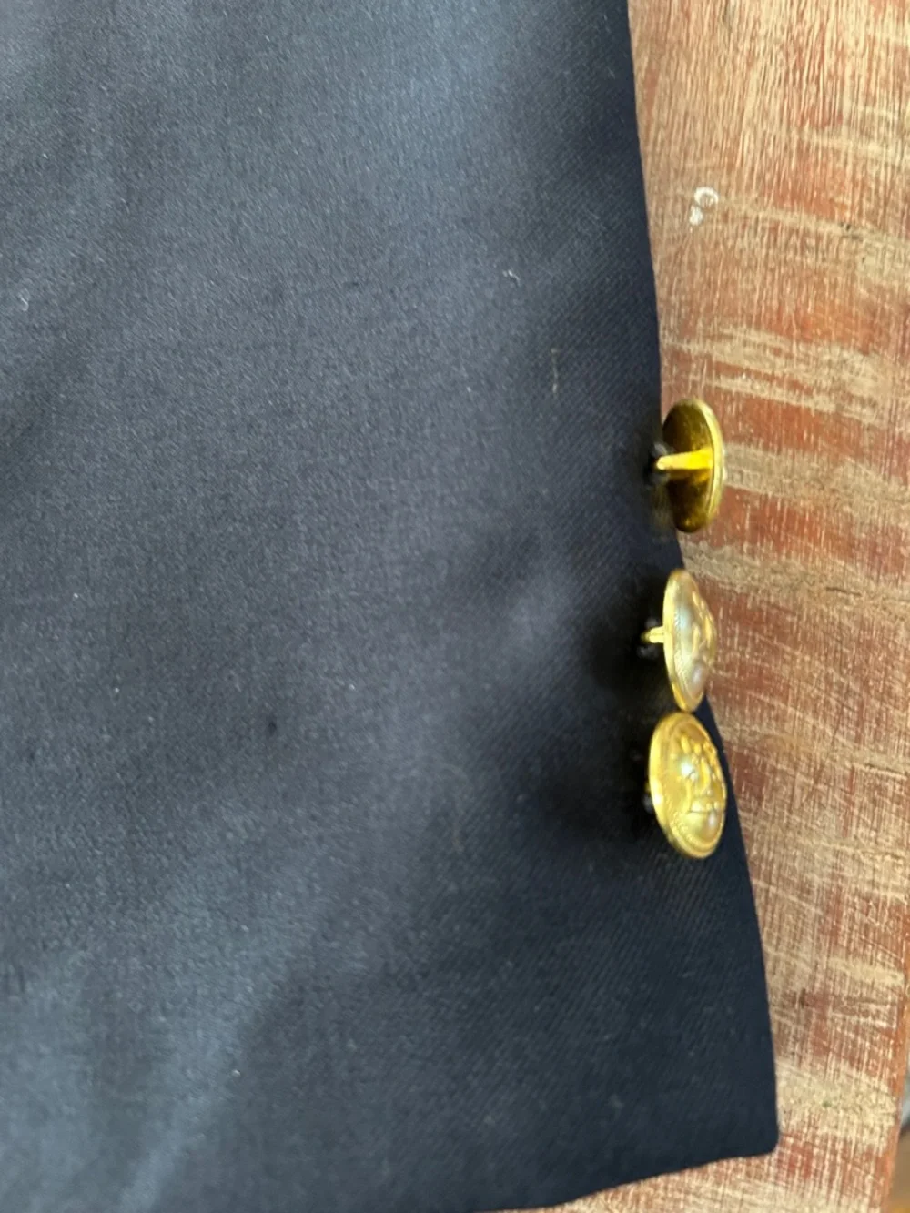 Nautica Navy Blazer with Gold Buttons: Youth 18/Men’s S - Picture 5 of 14